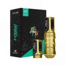 Spektra Flux MAX GOLD 4mm Wireless Tattoo Machine × 2 Special GOLD PowerBolt  hope for cancer edition)